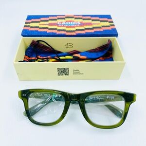 NWT Caddis 1.50 Porgy Backstage Heritage Green Progressive 20 Reading Glasses